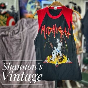 Midnight Blasphemy and Witchery Tour 2022 sz small raw hem sleeveless short A30